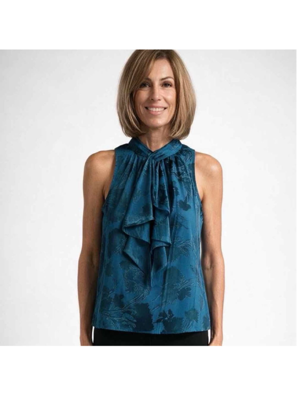 Cinq A Sept Keoni Floral Burn-Out Top, NWT, M